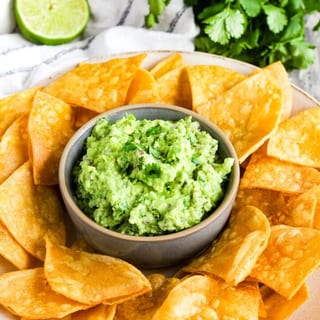 Guacamole and chips